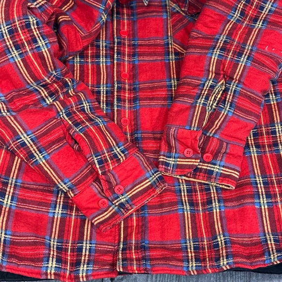 Dickies Plaid Padded Flannel Shacket [MRC-002] - Picture 4 of 10